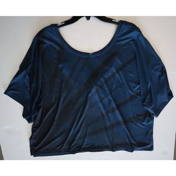 adidas x 11 Honoré HR7034 Women Plus Sz 2X Legend Marine/Black Training Tee - Picture 7 of 9